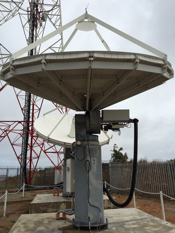 3.7m O3b dishes in Port Moresby.