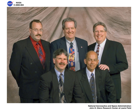 From left, back: Dave Stewart, Dan Shell, Phil Paulsen. Front: Will Ivancic, Terry Bell.