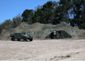 The VMOC tent set up in the field at Vandenberg Air Force Base, June 2004.