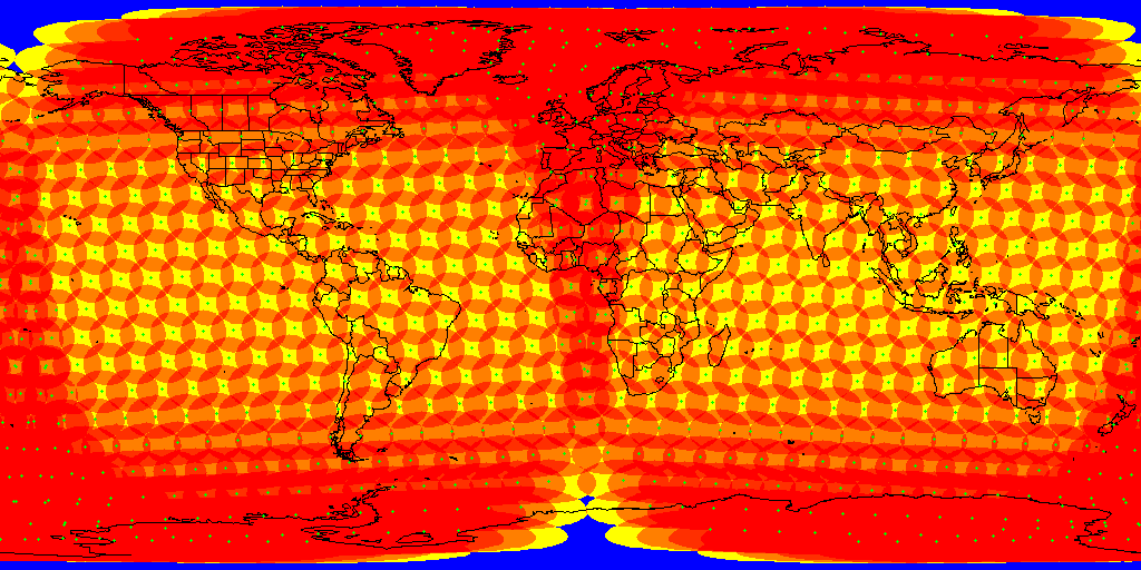 original 840-active-satellite Teledesic design