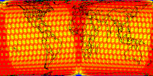 earth coverage by 840-active-satellite design