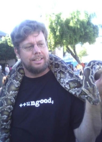 ++ungood; modelled by Guido van Rossum, creator of the Python programming language, Oceania.